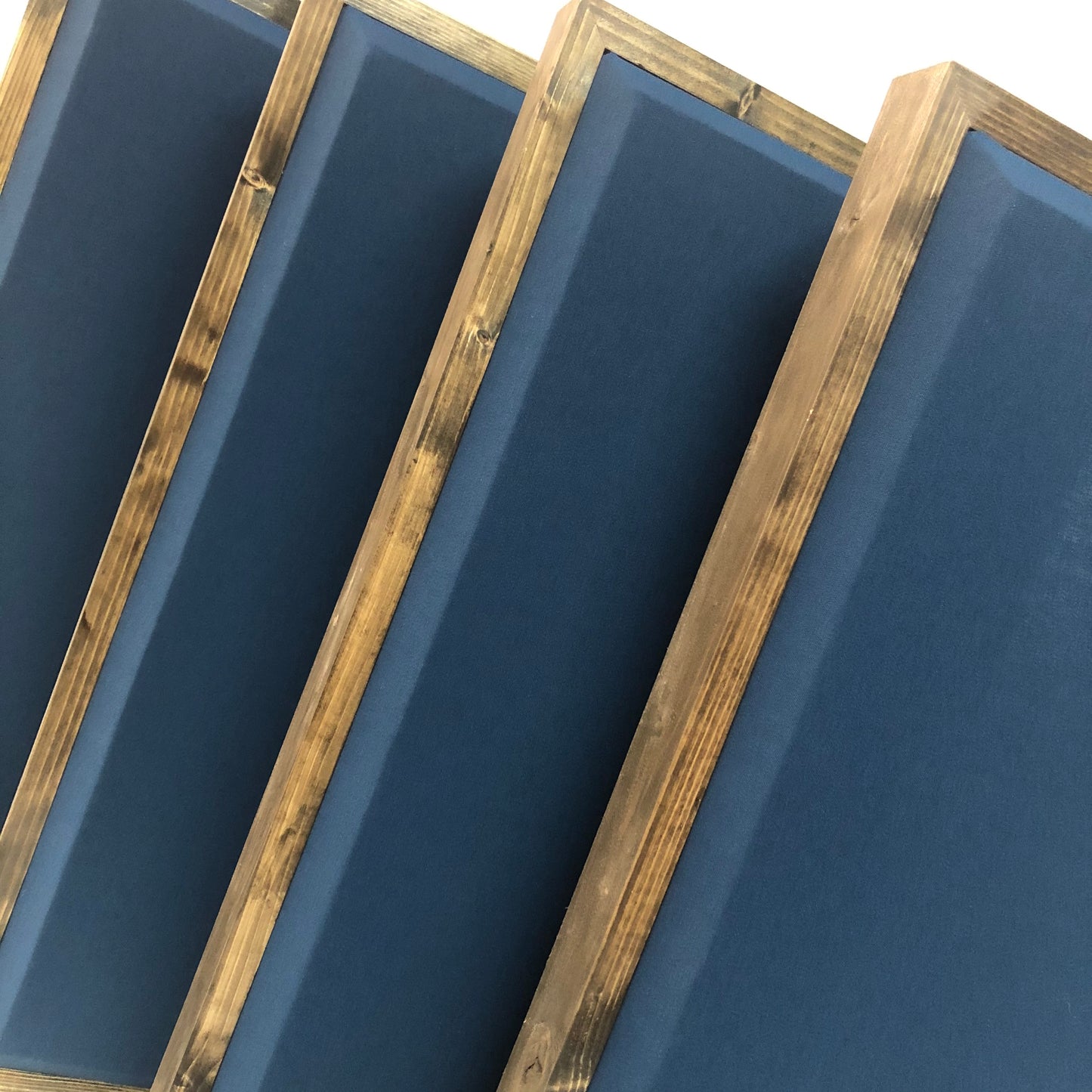ACOUSTIC PANEL - NAVY BLUE & SPECIAL WALNUT FRAMED