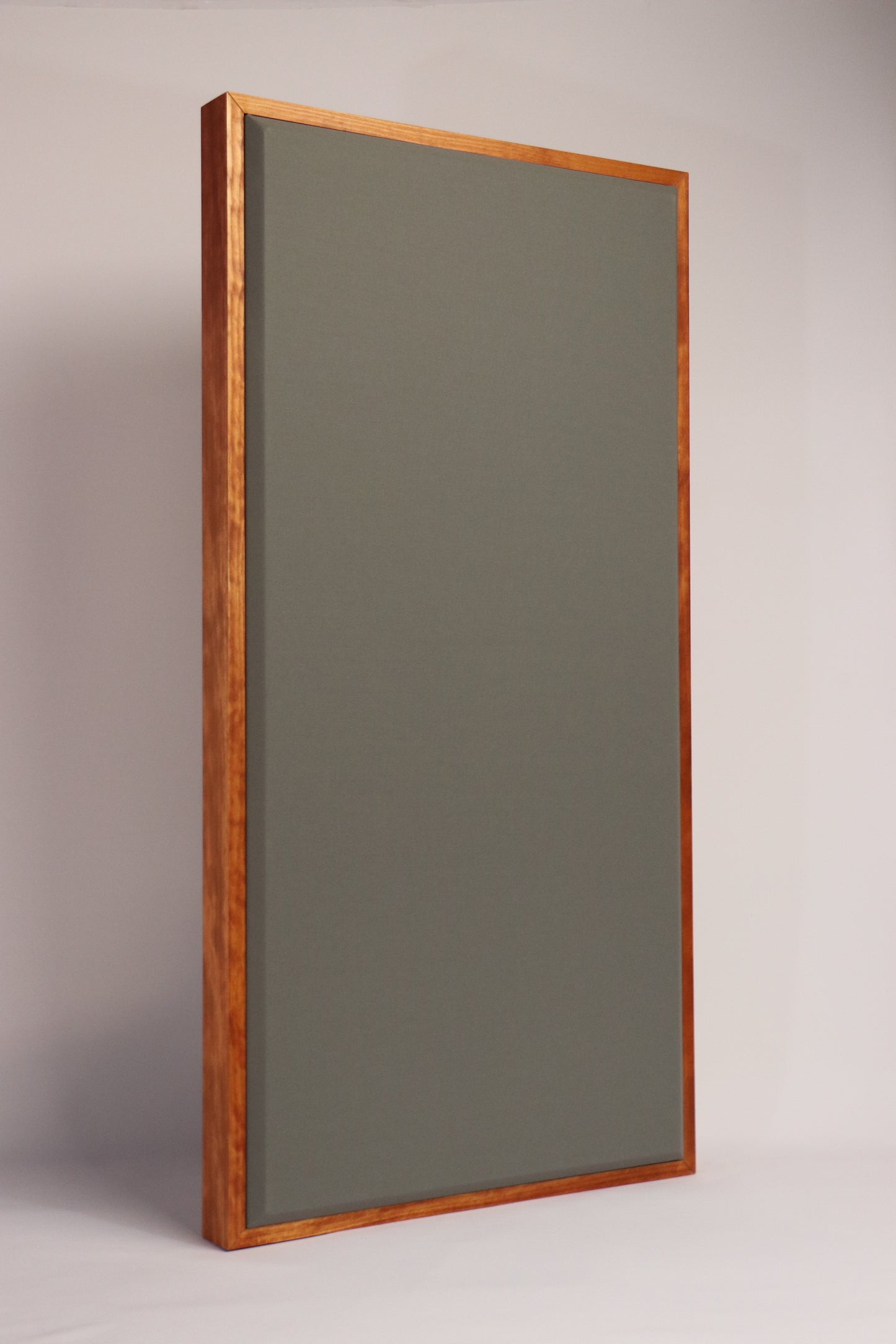 ACOUSTIC PANEL - STEEL GREY & GUNSTOCK FRAMED