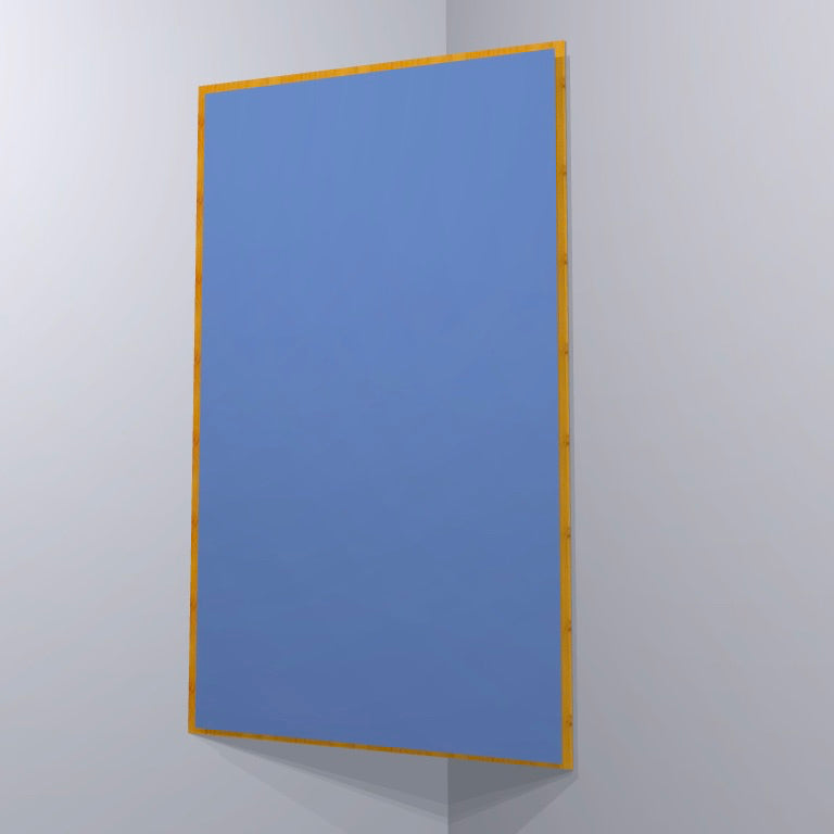 CORNER BASS TRAP - SKY BLUE & GOLDEN PECAN FRAMED