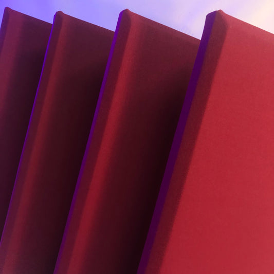 Acoustic Panels (Set of 4) Wine w/ Beveled Edges - 2ftx1ftx1.5in