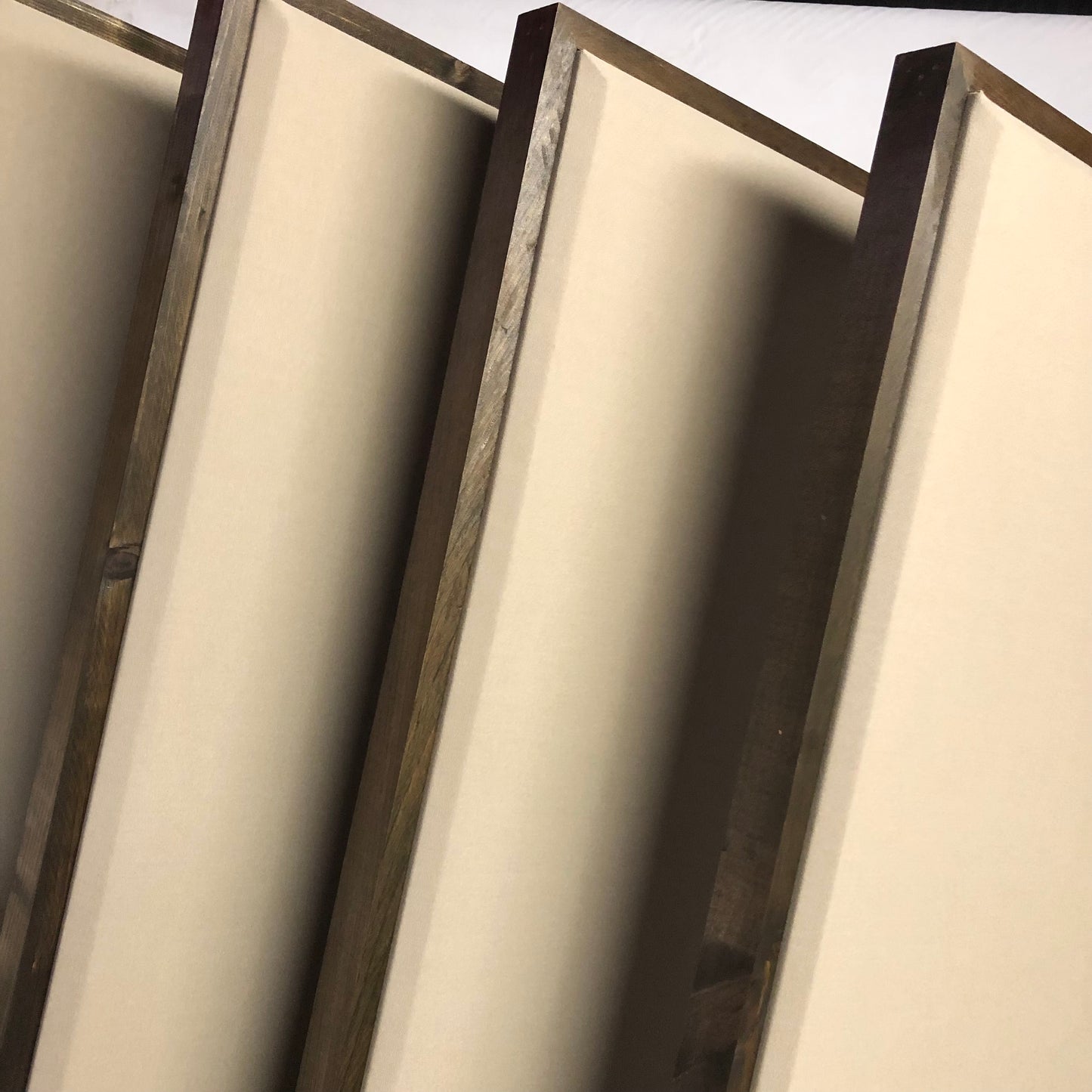 ACOUSTIC PANEL - KHAKI & SPECIAL WALNUT FRAMED
