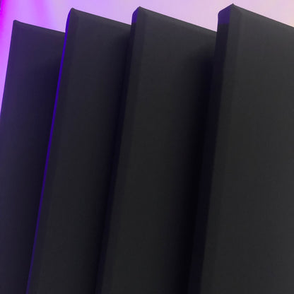 ACOUSTIC PANEL - BLACK - Beveled Edges