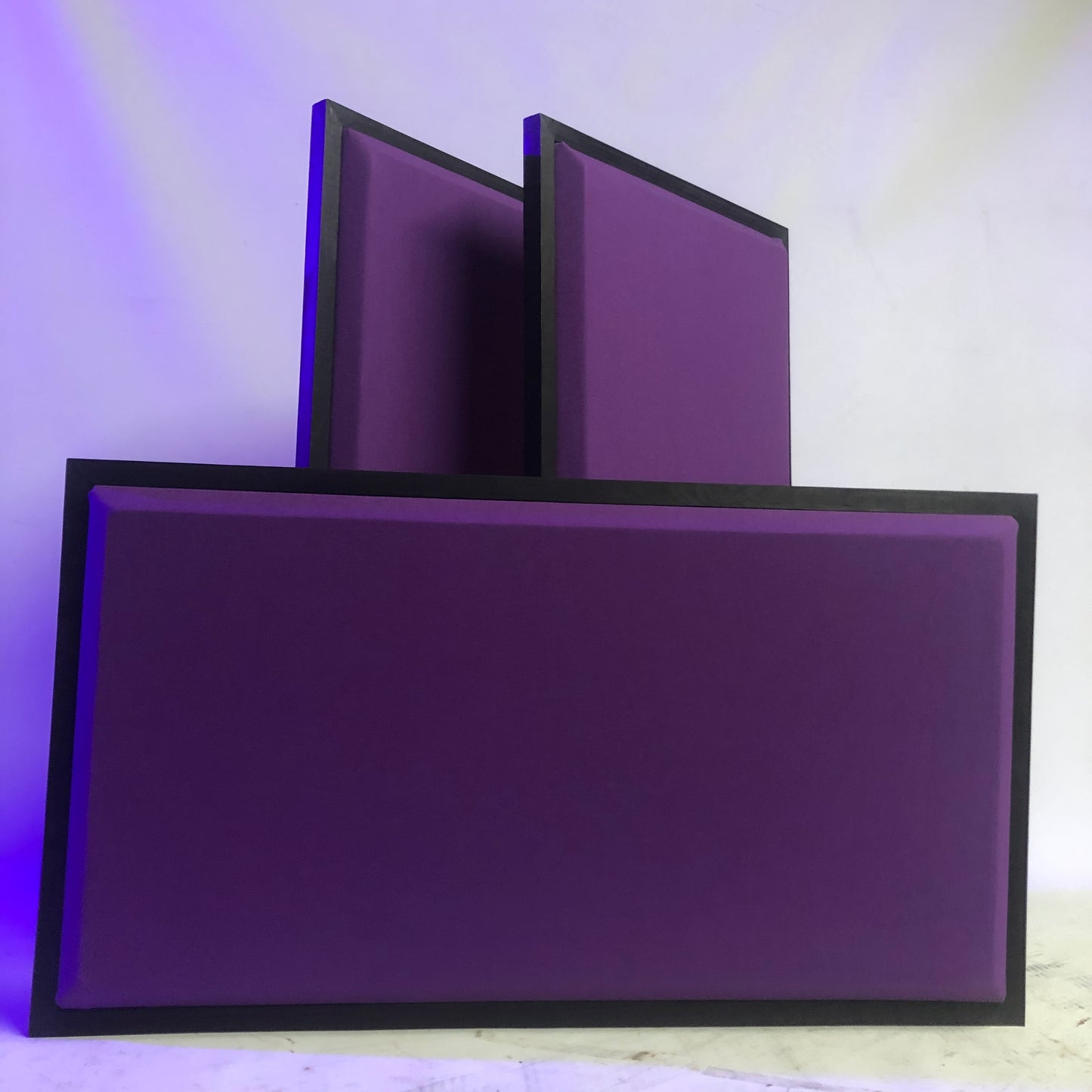 ACOUSTIC PANEL - GRAPE & BLACK WOOD FRAMED