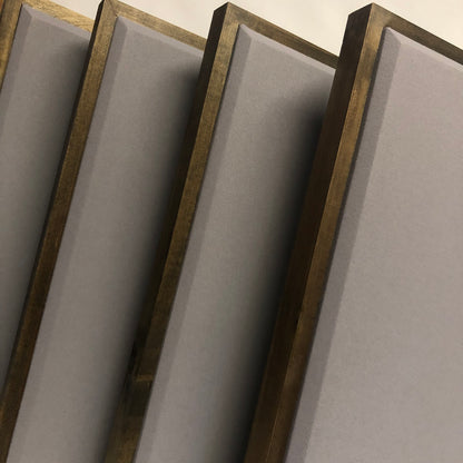 ACOUSTIC PANEL - STEEL GREY & SPECIAL WALNUT FRAMED