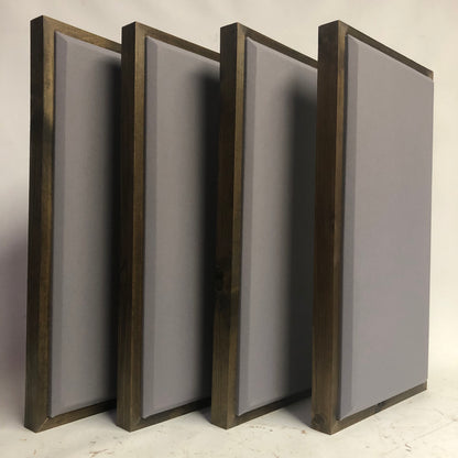 ACOUSTIC PANEL - STEEL GREY & SPECIAL WALNUT FRAMED