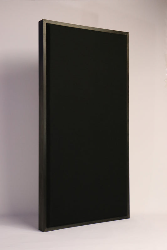 ACOUSTIC PANEL - BLACK & BLACK WOOD FRAMED