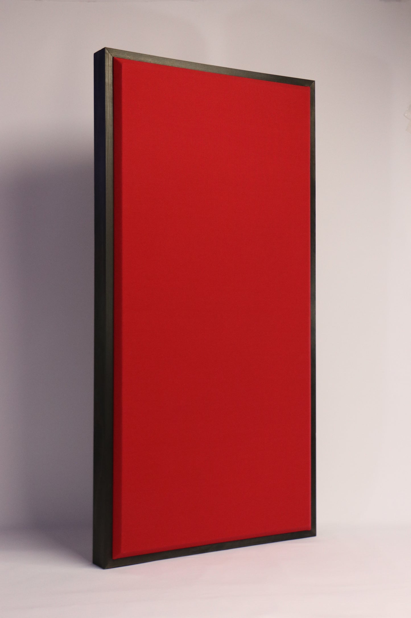 ACOUSTIC PANEL - COOL RED & BLACK WOOD FRAMED