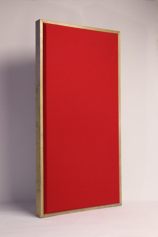 ACOUSTIC PANEL - COOL RED & CLASSIC GREY FRAMED