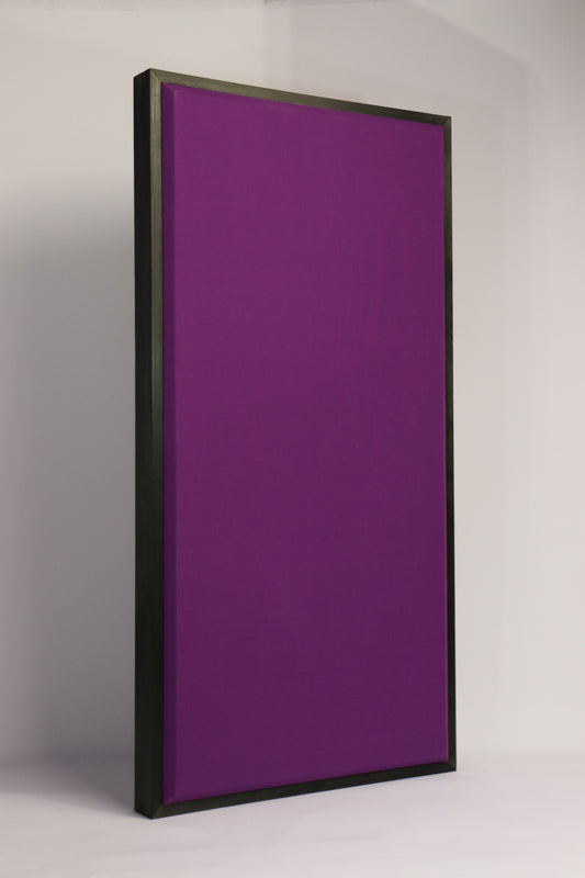 ACOUSTIC PANEL - GRAPE & BLACK WOOD FRAMED