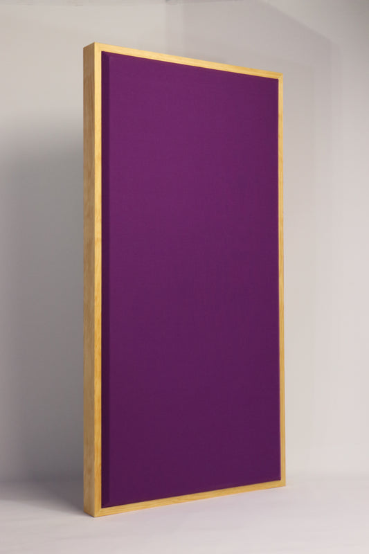 ACOUSTIC PANEL - GRAPE & GOLDEN PECAN FRAMED