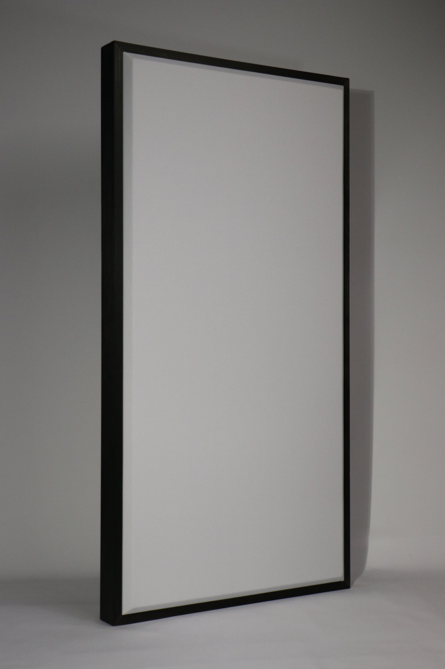 ACOUSTIC PANEL - WHITE & BLACK WOOD FRAMED