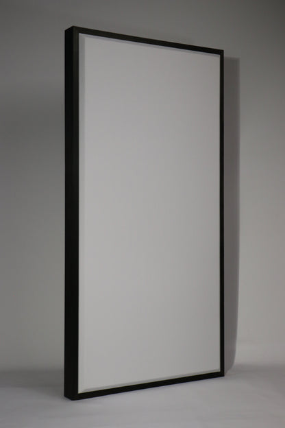 ACOUSTIC PANEL - WHITE & BLACK WOOD FRAMED