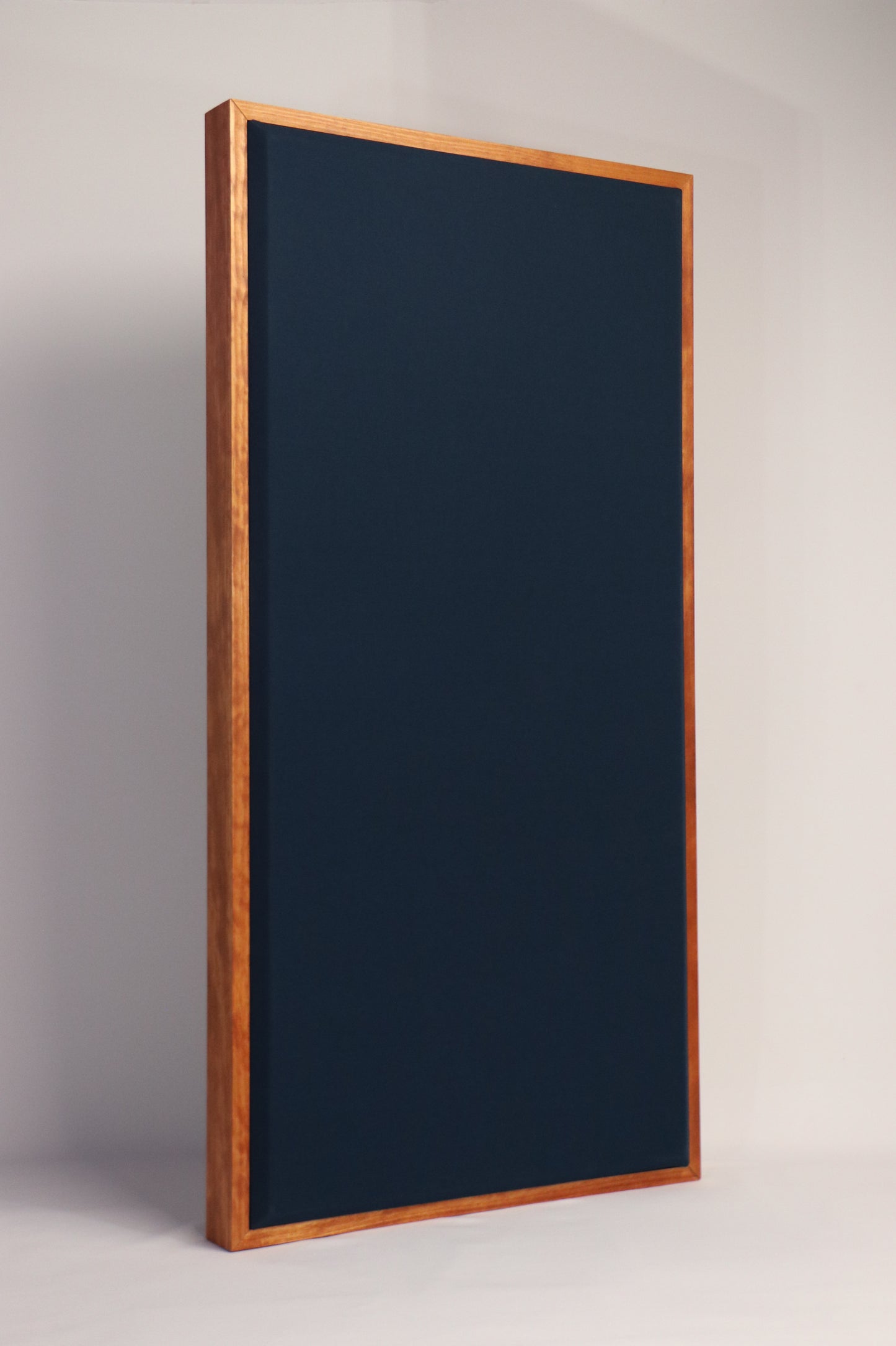 ACOUSTIC PANEL - NAVY BLUE & GUNSTOCK FRAMED