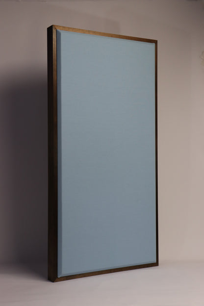 ACOUSTIC PANEL - SKY BLUE & RED MAHOGANY FRAMED