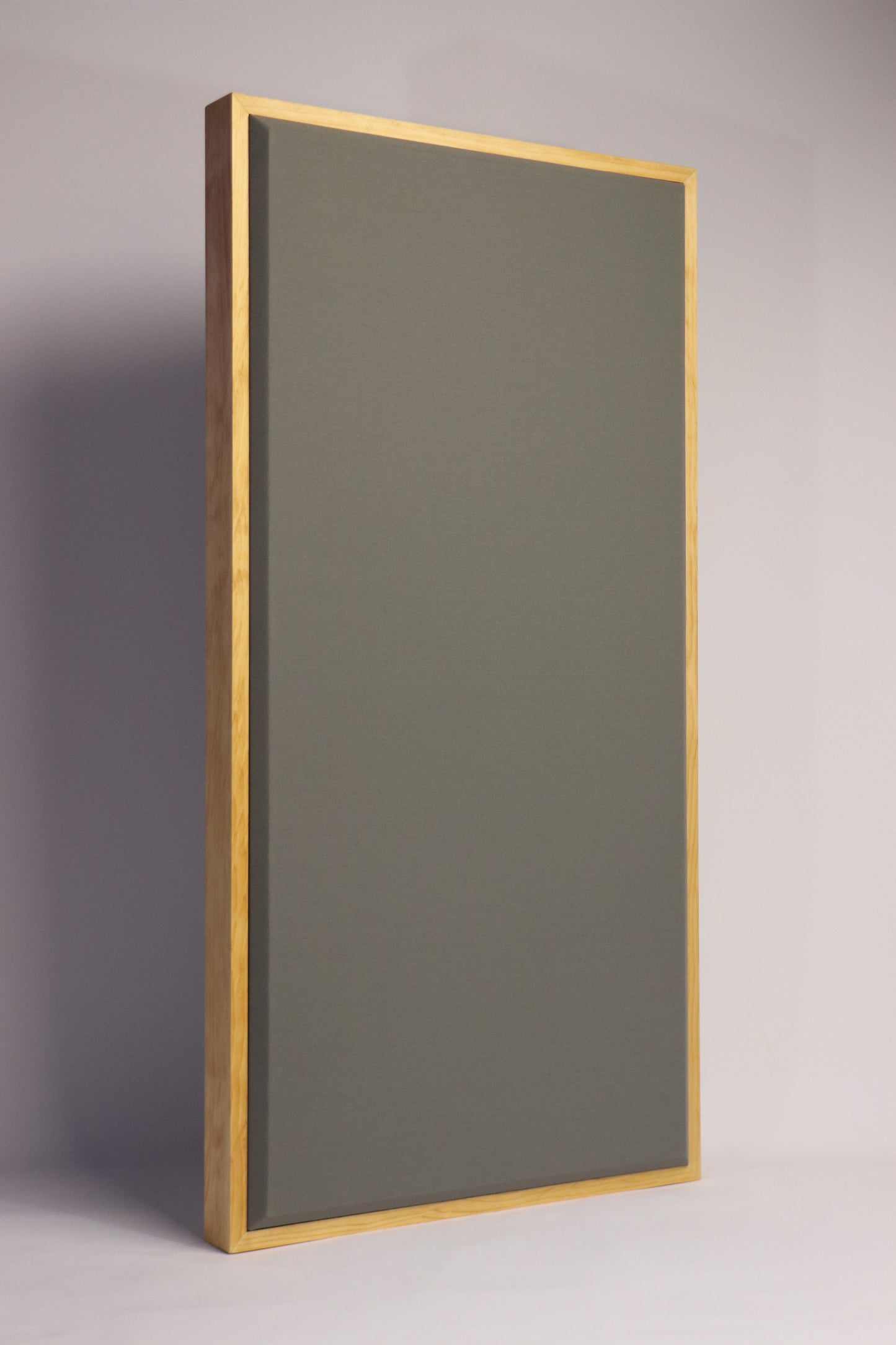 ACOUSTIC PANEL - STEEL GREY & GOLDEN PECAN FRAMED
