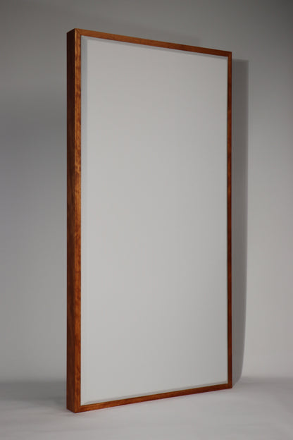 ACOUSTIC PANEL - WHITE & GUNSTOCK FRAMED