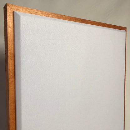 ACOUSTIC PANEL - WHITE & GUNSTOCK FRAMED