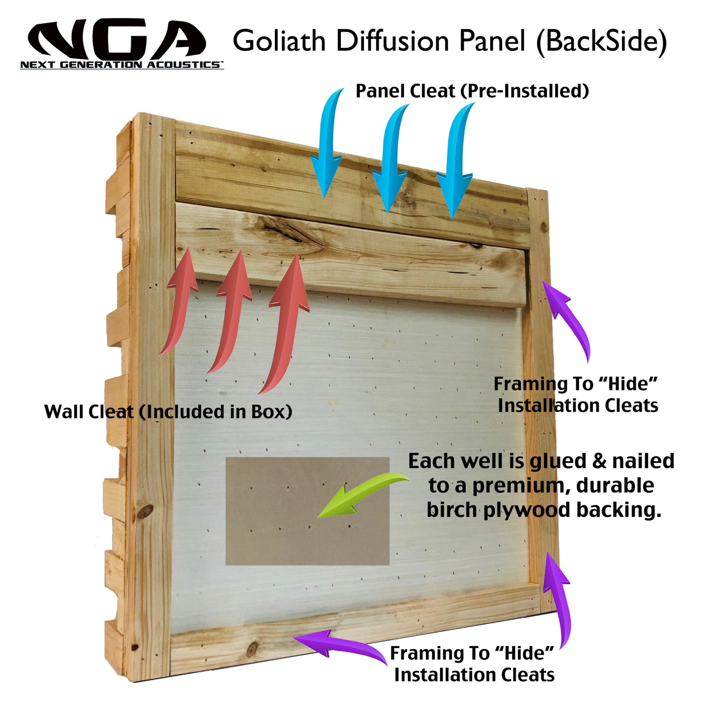 GOLIATH DIFFUSER - NATURAL CEDAR - (2FTx2FT)