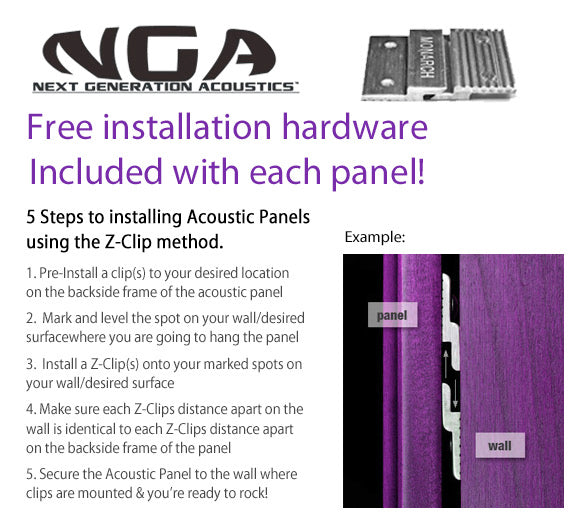 Acoustic Panels (Set of 4) White - 4ftx1ftx2.5in