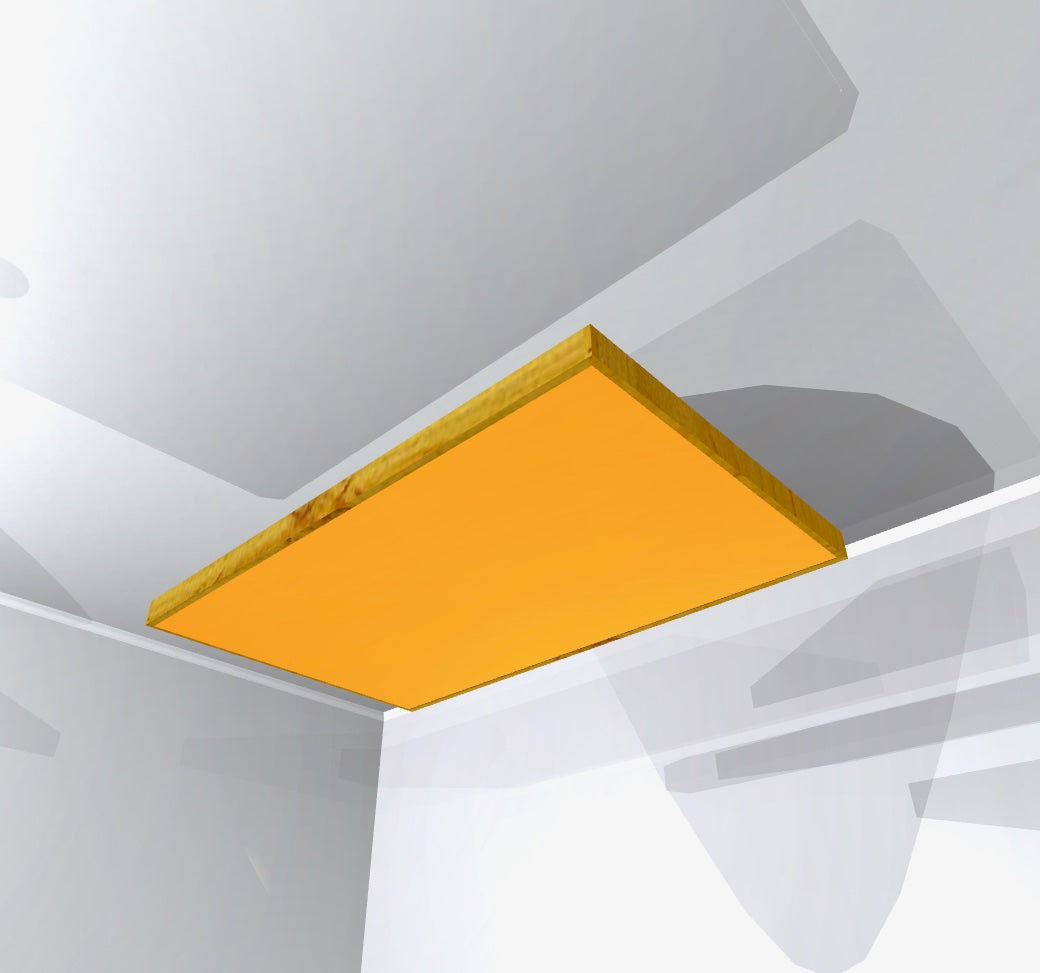 CEILING BAFFLE -  Gold & Golden Pecan