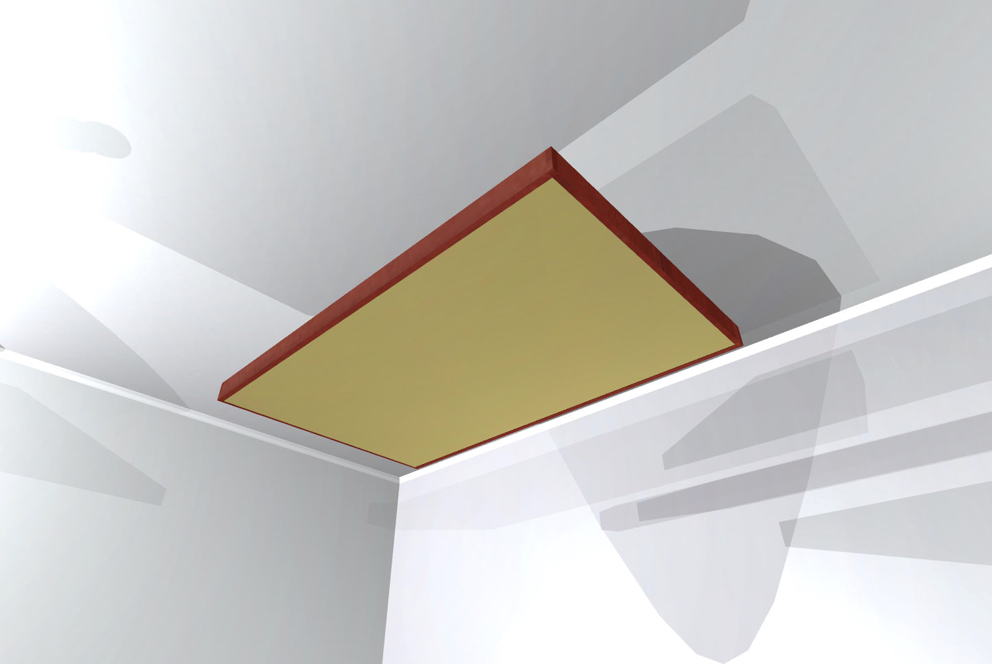 CEILING BAFFLE -  Khaki & Gunstock