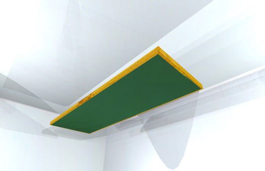 CEILING BAFFLE -  Hunter Green & Golden Pecan
