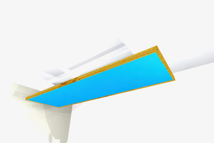 CEILING BAFFLE -  Sky Blue & Golden Pecan