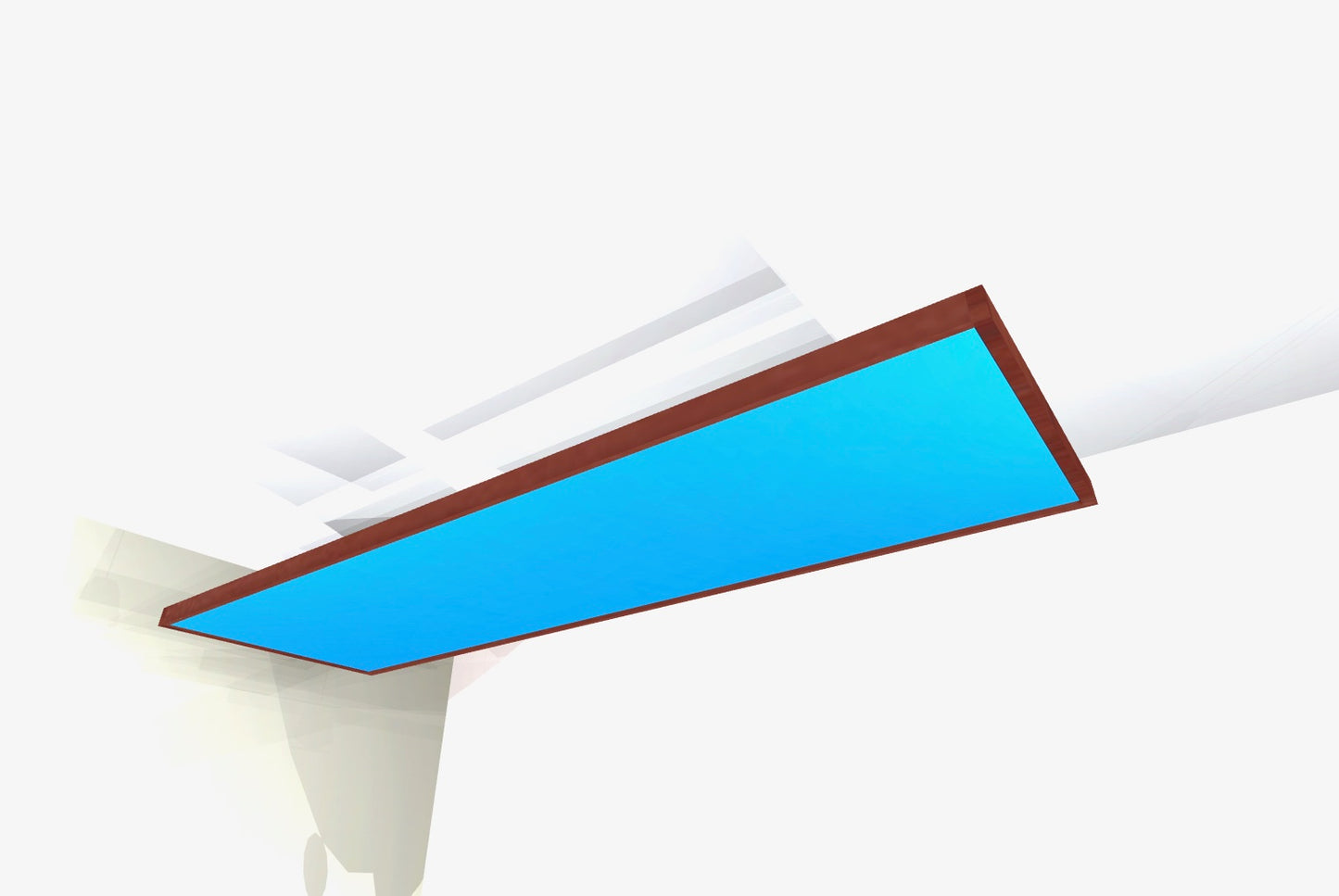 CEILING BAFFLE -  Sky Blue & Gunstock