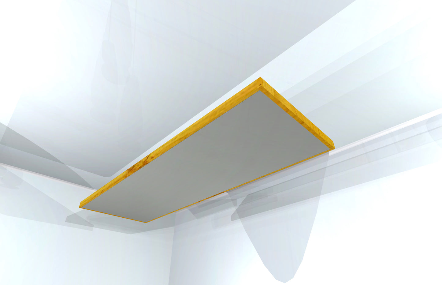 CEILING BAFFLE -  Steel Grey & Golden Pecan