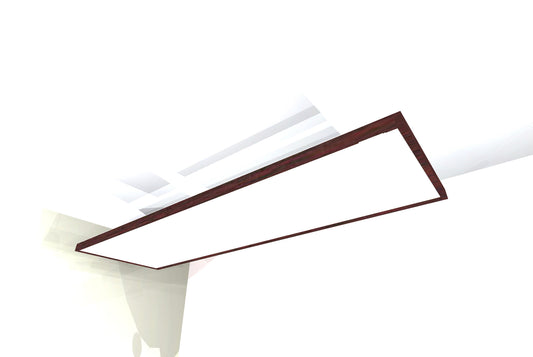 CEILING BAFFLE -  White & Red Mahogany