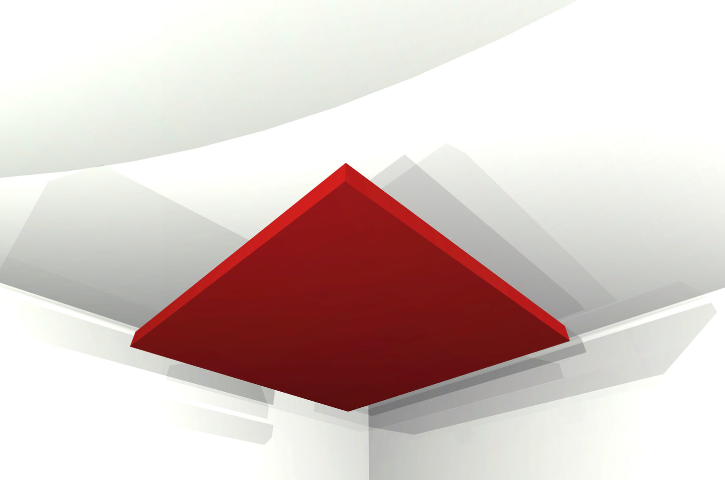 CEILING BAFFLE - Cool Red