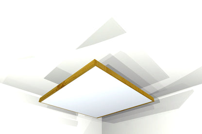 CEILING BAFFLE -  White & Golden Pecan