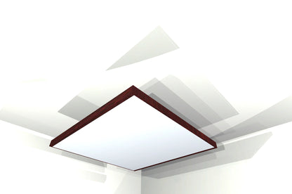 CEILING BAFFLE -  White & Red Mahogany
