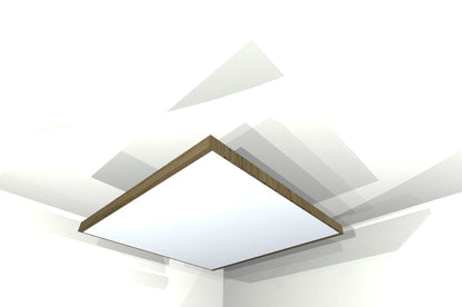 CEILING BAFFLE -  White & Special Walnut