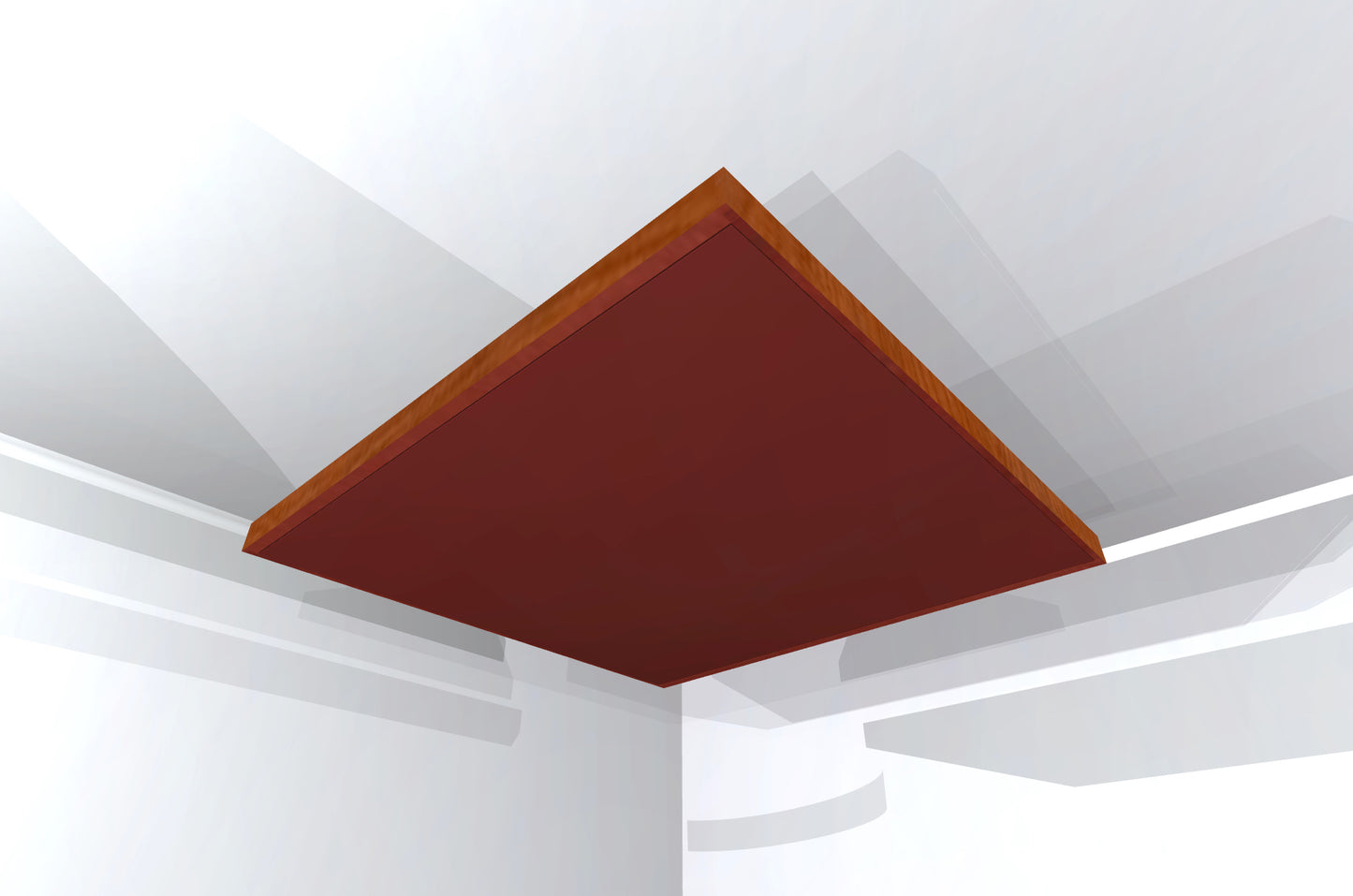 CEILING BAFFLE -  Wine & Gunstock