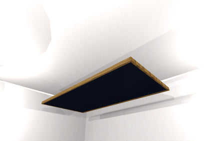 CEILING BAFFLE -  Black & Special Walnut