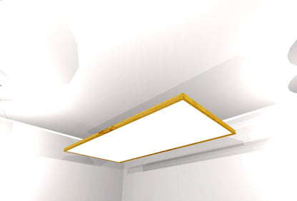 CEILING BAFFLE -  White & Golden Pecan