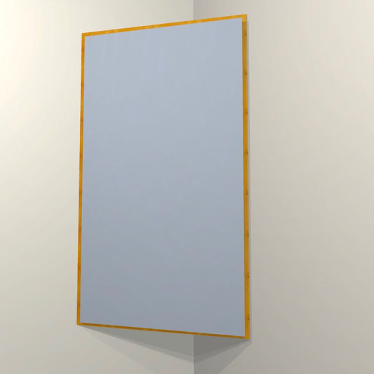 CORNER BASS TRAP - ALUMINUM & GOLDEN PECAN FRAMED