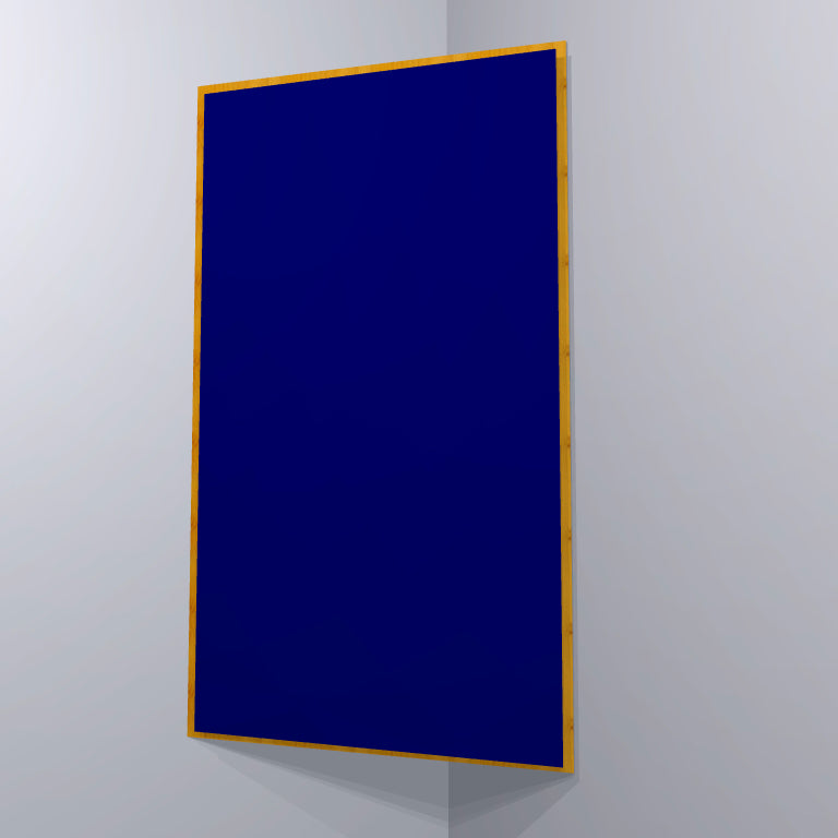 CORNER BASS TRAP - NAVY BLUE & GOLDEN PECAN FRAMED
