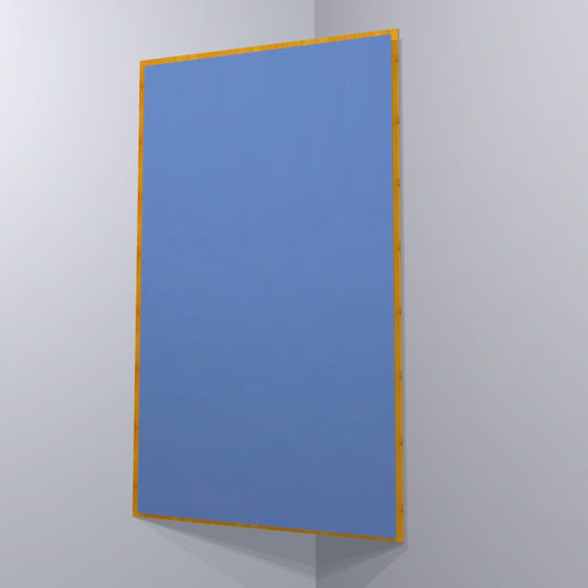 CORNER BASS TRAP - SKY BLUE & GOLDEN PECAN FRAMED