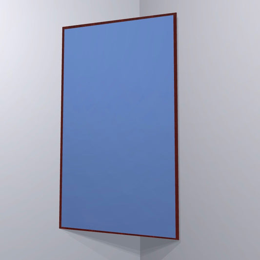 CORNER BASS TRAP - SKY BLUE & RED MAHOGANY FRAMED